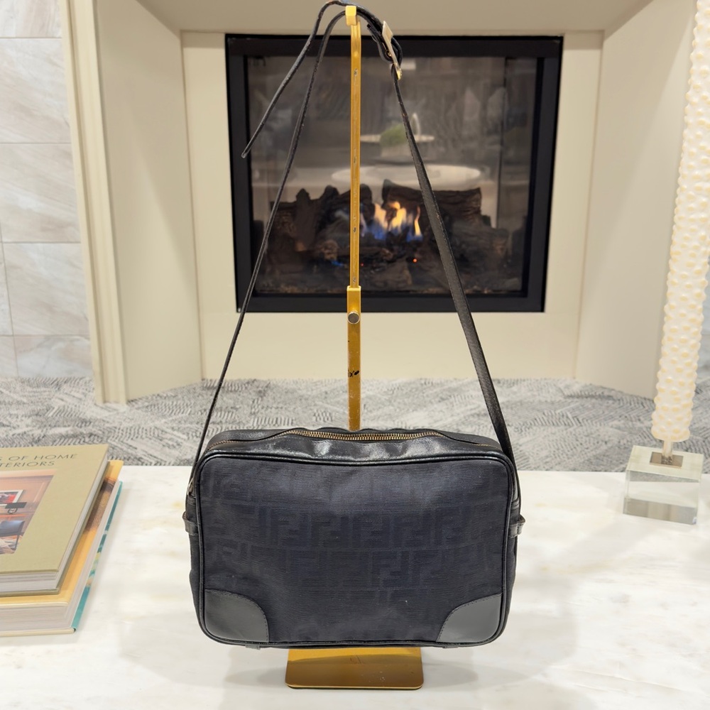 Fendi Black Monogram Crossbody Bag